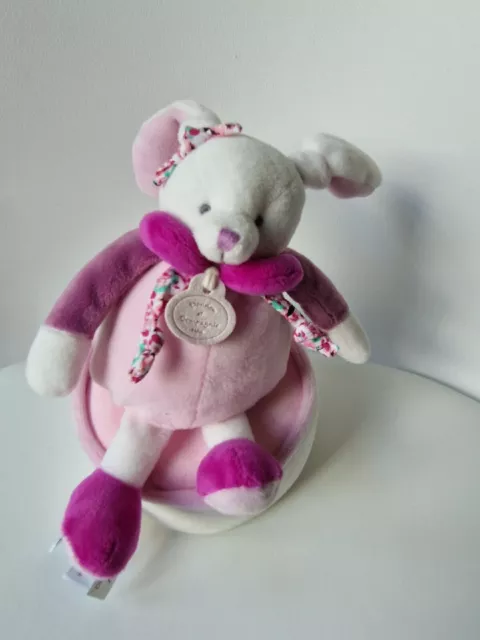 Doudou Et Compagnie Lapin Musical  Rose Mauve Violet Musique  Ttbe