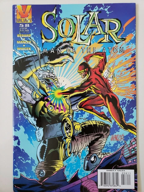 Solar Man Of The Atom #58 (1996) Valiant Comics Low Print Run! Bedard! Manley!