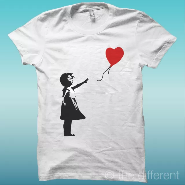 T-Shirt Uomo Maglia Bambina Palloncino Cuore Kids Ballon Heart