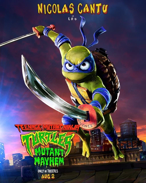 TEENAGE MUTANT NINJA TURTLES MUTANT MAYHEM LEO 13x19 GLOSSY PHOTO MOVIE
