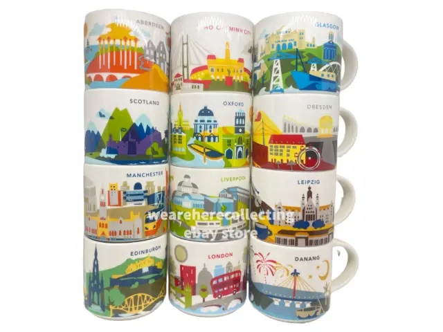 Starbucks You Are Here Collection Mugs 14 oz / 414 ml - UK EU Worldwide Range