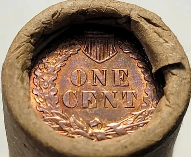 PENNY ROLL WHEAT UNSEARCHED Old Estate .Indian Head Cents , Old Vintage Coin ,