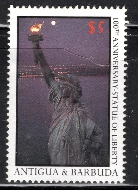 Antigua Stamp Scott #1024, $5, Statue of Liberty, OG, MNH, SCV$2.40