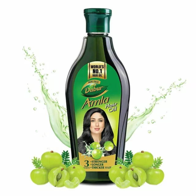 NEW Dabur Amla Hair Oil Stronger Longer Thicker Hair Silkly Scalp Strength 90ml