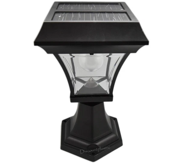 Solar Fence Gate Post Light With 4 LEDs For Wood Mason Stone Brick Concrete (1X)