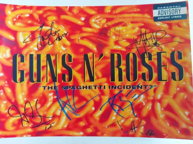 "Guns And Roses" Signed Photo, 7"X5" New