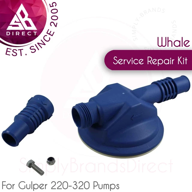 Whale AK2050 Remplacement Pompe Tête Service Réparation Kit │ For Gulper 220-320