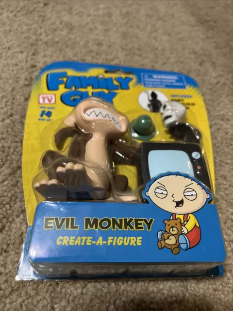 The Family Guy EVIL MONKEY Build Death Walgreens Exclusive New on Hang Card