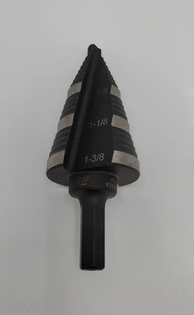 Klein Tools KTSB15 Step Drill Bit #15   7/8", 1-1/8", 1-3/8"