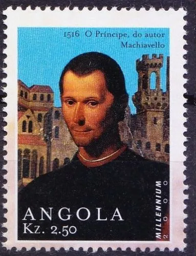 1516 Niccolo Machiavelli, founder Modern political Science, Angola 2000 MNH