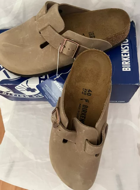 Birkenstock boston pelle clearance oliata
