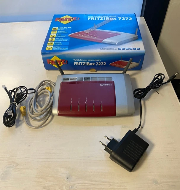 Avm Fritzbox 7272 Adsl Adsl2+ Isdn Modem Router Voip 4 Lan Wi-Fi