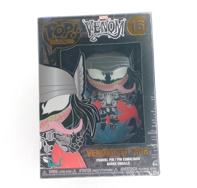 Funko Pop Pin Enamel Pin Marvel Venom #15 Venomized Thor Sealed New