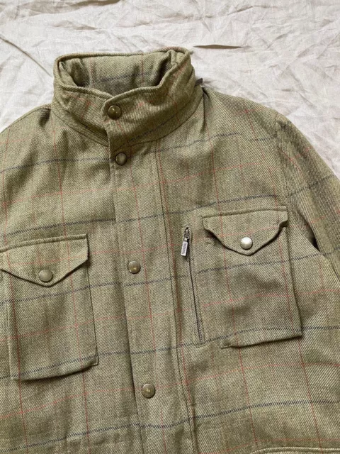 Barbour Sapper Tweed Men's Green Check Jacket Size US 44 / EU 54 / XL 3