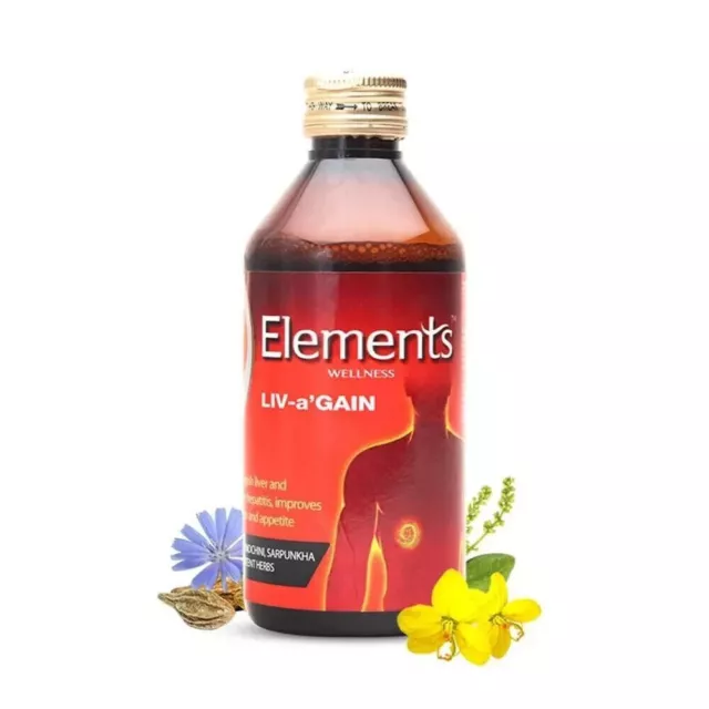 3 x 200 ml - Elements Liv-a'gain flüssiges Kräuter zur Steigerung Ihrer...