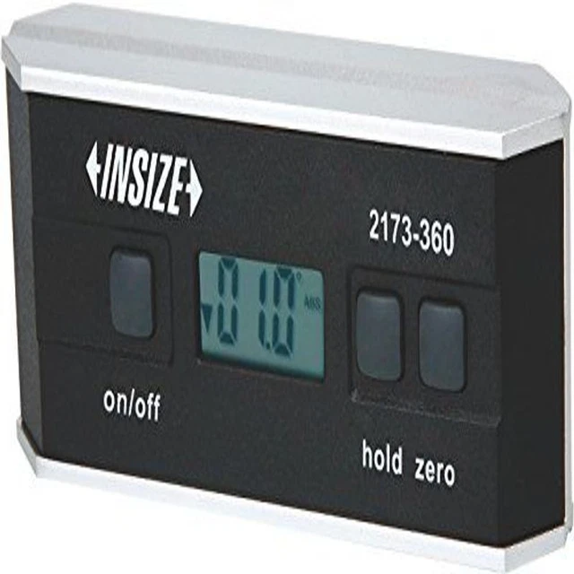 INSIZE 2173-360 Electronic Level and Protractor, IP54, 0 Degree - 360