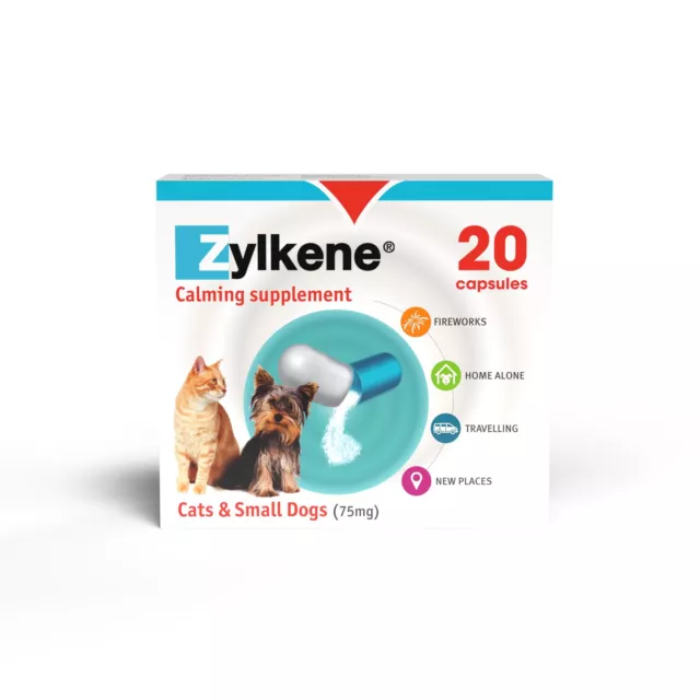 Zylkene Calming Capsules for Cats & Small Dogs 75mg - 20 Pack