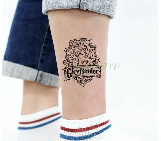 HARRY POTTER TEMPORARY cosplay hogwarts tattoos four houses available