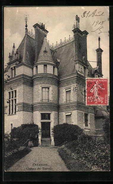 CPA Épernon, Château des Tourelles 1908