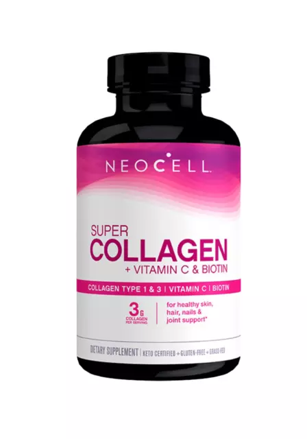 *DEALS* NEOCELL SUPER Collagen + Vitamin C & Biotin 180 tabs (Exp. 10/ ...