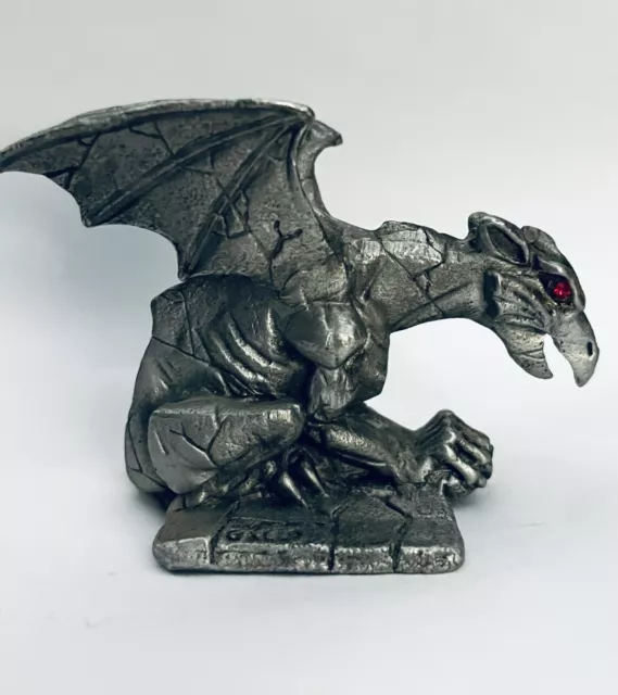 1995 Collectable Guardian Gargoyle #255 Classic  Gargoyle Gallo Fine Pewter 1.5”