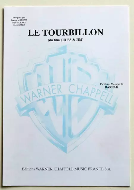 Partition sheet music JEANNE MOREAU : Le Tourbillon * 60's Truffaut Jules et Jim