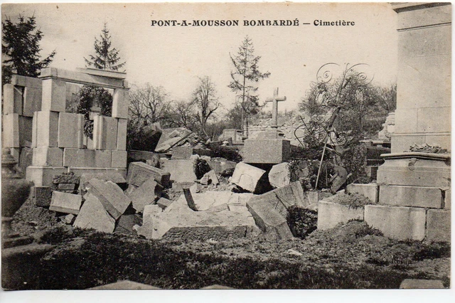 PONT A MOUSSON - Meurthe et Moselle - CPA 54 - Bombardements - cimetiere