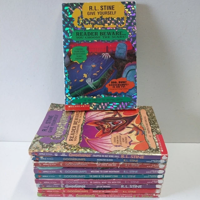 R. L. STINE Goosebumps x10 Original Series 90s Book Bundle Lot 1st ...