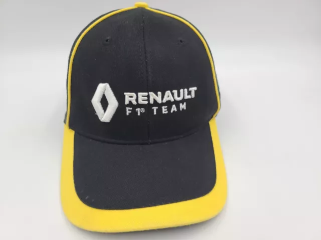 Renault F1 Racing Team Castrol Edge Distressed Adjustable Hat Cap Black Yellow