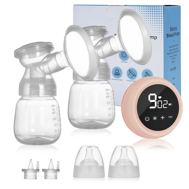Extractor de leche eléctrico doble masaje libre de BPA 9 etapas extractor leche materna