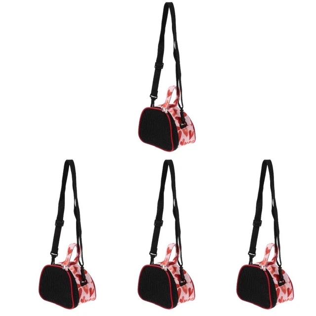 4 PIEZAS Portadores de hámster transpirable hámster con bolsa de viaje portátil para hámster