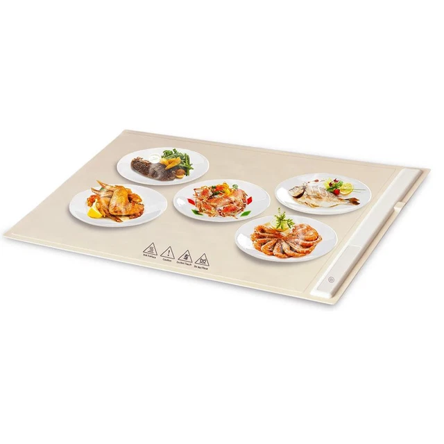 Electric Warming Tray Adjustable Temperature Cutting Board Heater Vegetable Mat]