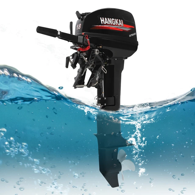 18HP 2STROKE OUTBOARD Motor Gas Powered Water Cooling Boat Engine Long
