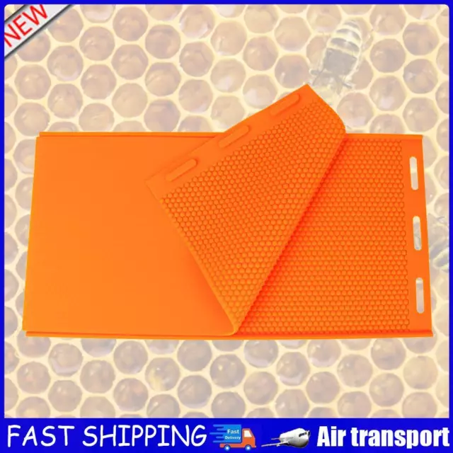 2pcs Beeswax Mold Silicone Beeswax Foundation Mold Beekeeping Tools (Orange) AU