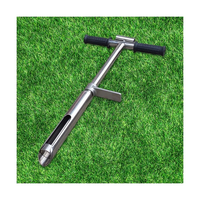 Soil Probe 20inch Soil Sample Probe with Ejector and Foot Pedal, 304 Stainles...