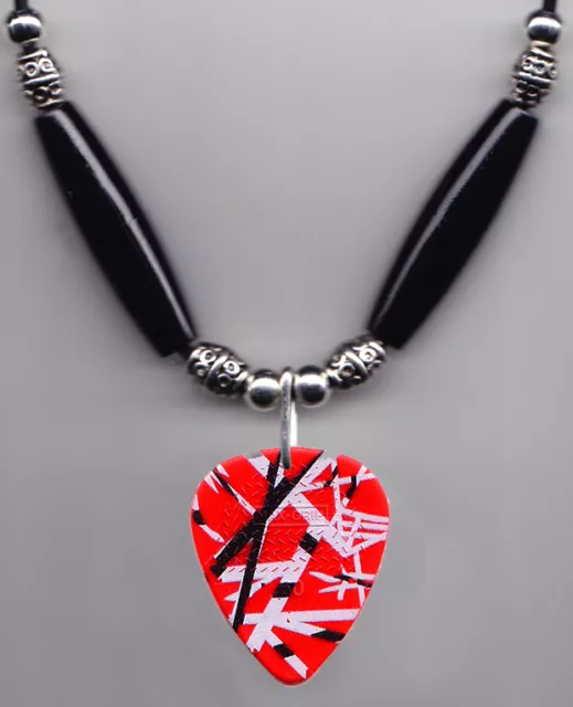 Eddie Van Halen Signature Red Frankenstrat Guitar Pick Necklace - 2015 Tour