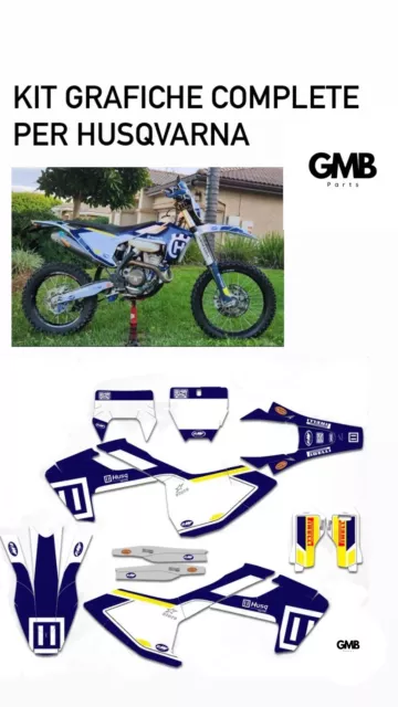 Kit Grafiche Adesivi Per Husqvarna 125 150 250 300 350 450 501 FE TE 2020 2021