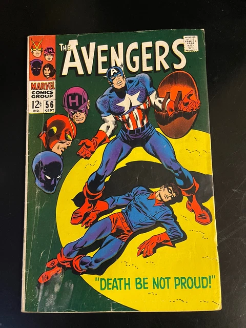 Avengers #56 (1968) DEATH OF BUCKY BARNES