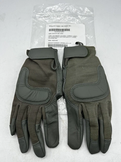 US Army PPI Combat Gloves Foliage Green Size Medium New In Package