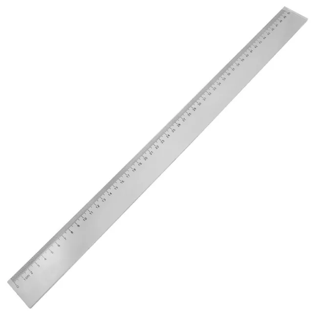 1X(50cm Clear Plastic Measuring Long Straight Centimeter Ruler Z3D6)