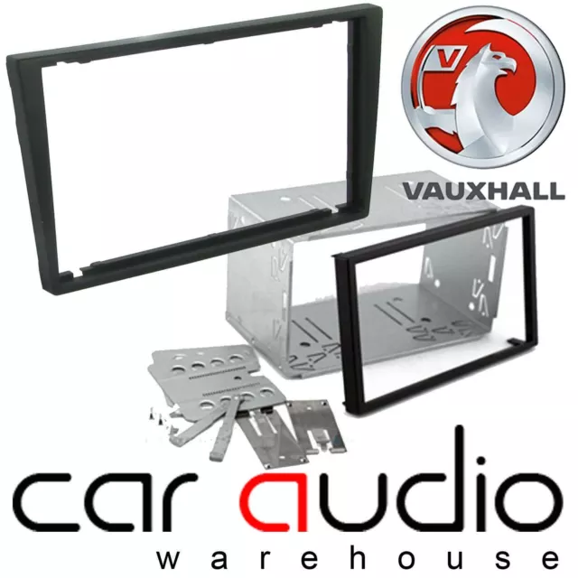 Vauxhall Vivaro 2000-2011 Car Stereo Double Din BLACK Fascia Panel Cage