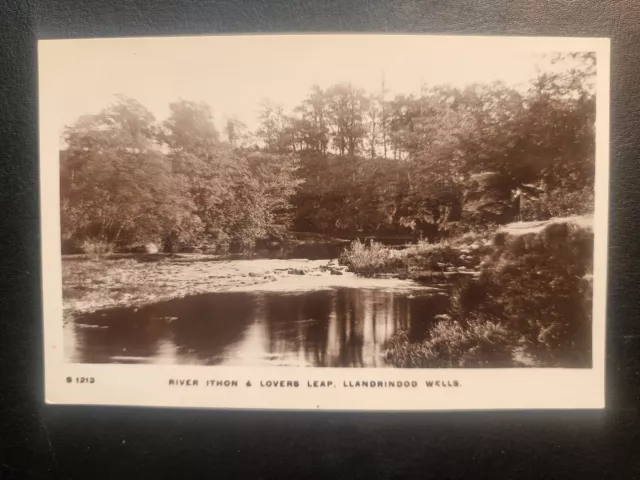 Llandrindod Wells Powys Postcard C1910 Wales River Ithon Lovers Leap Real Photo