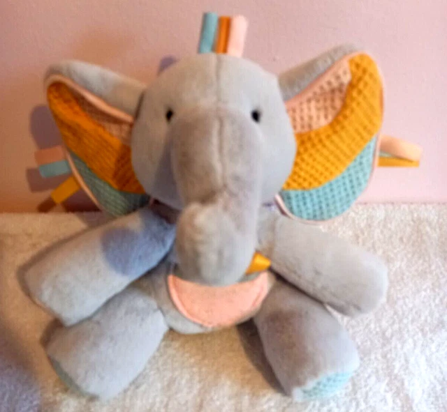 JELLYCAT BABY ELEPHANT Rattle Sensory Soft Toy Plush Baby Comfort Toy