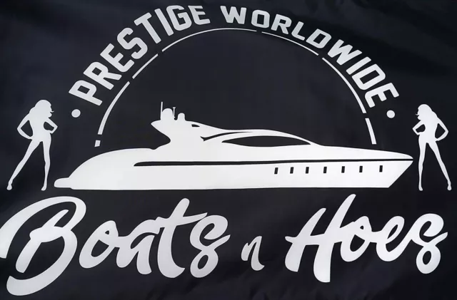 3 x 5 Ft Prestige Worldwide Flag Boats $ Hoes Banner College Dorm Frat Free Ship