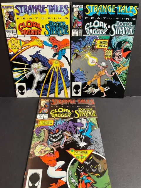 Strange Tales Vol.2  #1, #2, #3  1987 Lot of 3 VF/NM  High Grade Marvel Comics