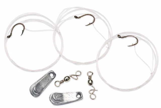 Deadly Lindy Live Bait Minnow, Crawler & Leech Walking Sinker Rig Walleye #LR001