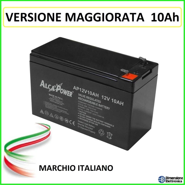 Batteria AGM 12V 4.5Ah GreenCell - Ricaricabile, Sigillata, Senza Manutenzione, Per UPS, Allarmi, Giocattoli Elettrici