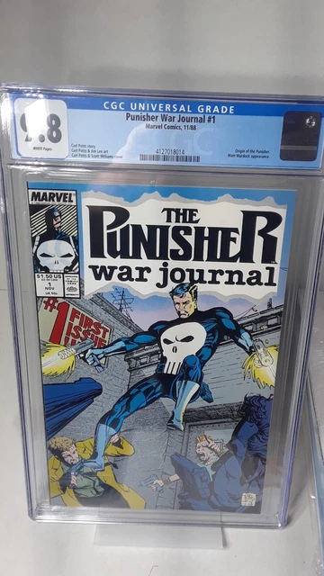 Punisher War Journal 1 CGC 9.8 White  1988 Carl Potts Jim Lee Scott Williams Art