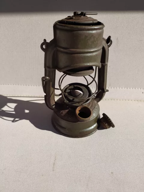 Original WW2 german Feuerhand 75 ATOM bunker kerosene oil lamp light