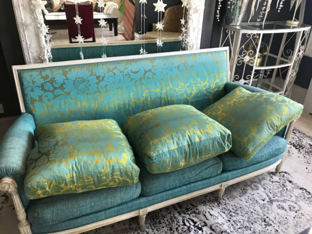 Antique Sofa With Designers Guild Fabric 2